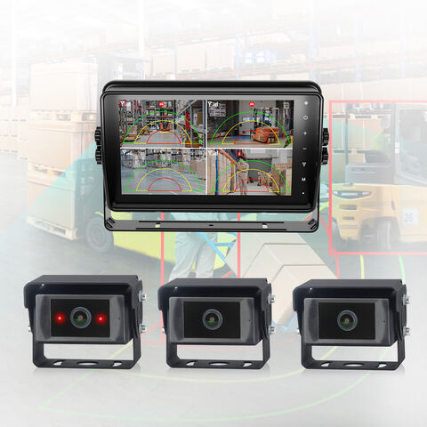 STONKAM Sistema Anticolisión con IA 1080P para Carretillas Elevadoras con Detección de Peatones y Vehículos y Monitoreo de Puntos Ciegos para Carretillas Elevadoras
