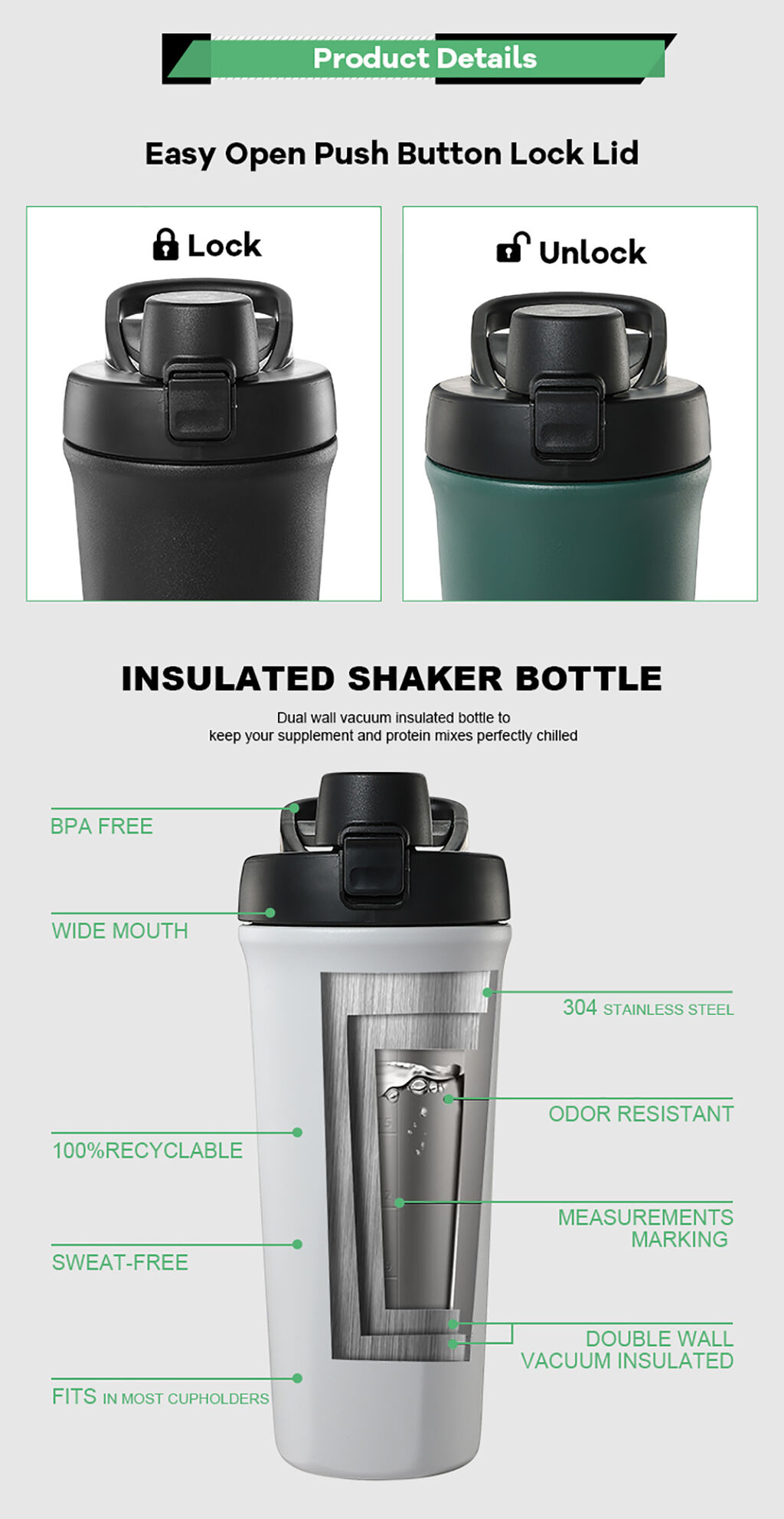 Buy China Wholesale Everich Food-grade Vacuum Insulated Stainless Steel ...
