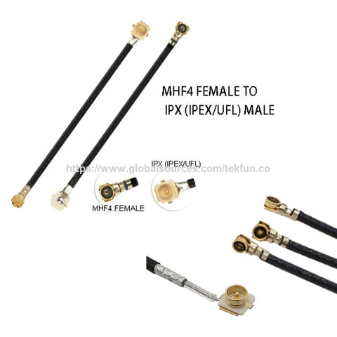 Vecys 2 Cavi Coassiali U.FL IPEX A N Femmina A Bassa Perdita Da 25,4 Cm/25 Cm U.fl/IPEX 1,13 Mm Mini-Coassiale Cavo Pigtail Per Router Wireless Mini PCIE Schede Di Rete PCI Wi-Fi - Foto 7