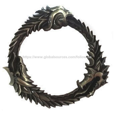 Anillo grande de metal para joyería, artesanía en metal, llavero de regalo hermoso