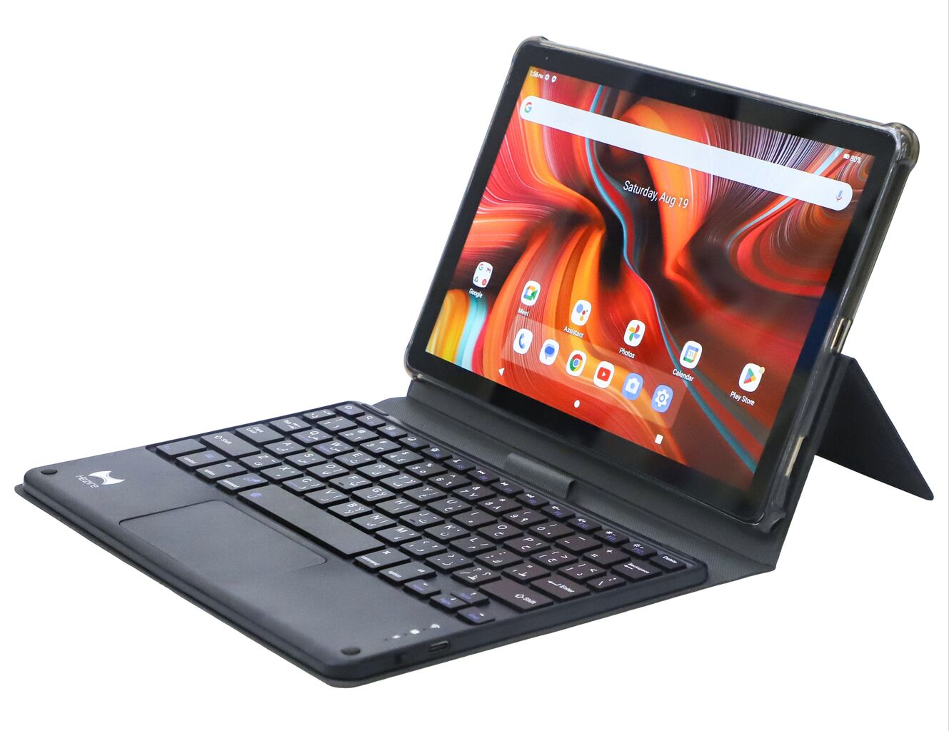 2-in-1 Android 15 Tablet With Detachable Keyboard, 10.1 Inch Display ...