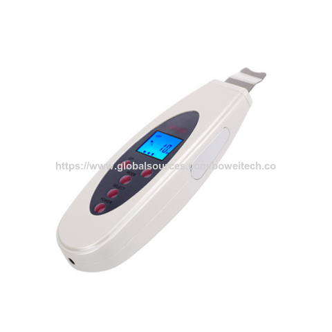 Equipamento Portátil Digital LCD Ultrassônico para Esfoliação da Pele, Limpeza Facial e SPA de Salão - BOWKET