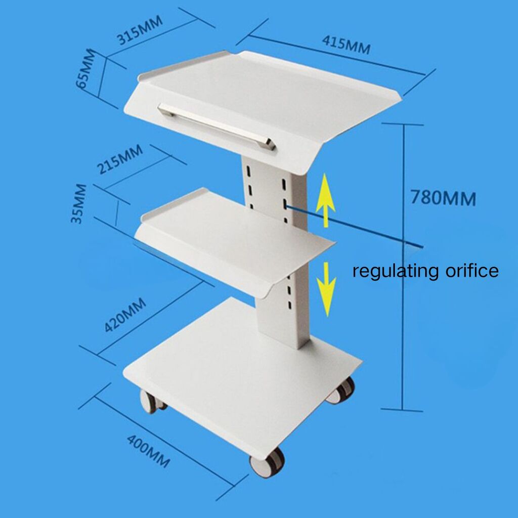 Portable Stainless Steel Dental Clinic Instrument Trolley Tool Cart/Mobile Instrument Cart / Dental Trolley