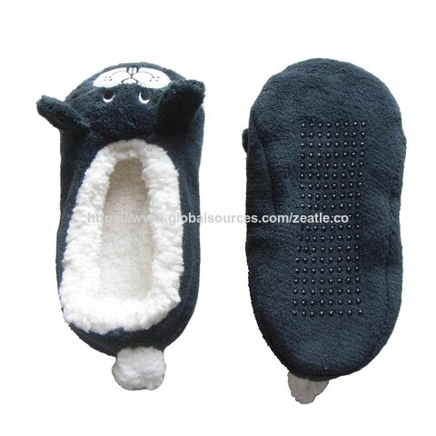 Günstige Damen Hausschuhe für den Innenbereich, Kuschelige Winter Fuzzy Damen Socken mit Gripp