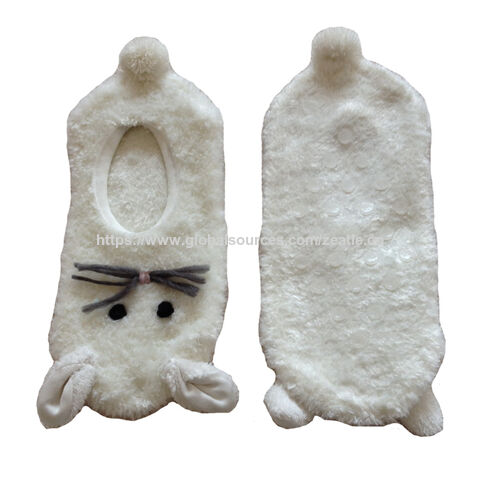 Günstige Damen Hausschuhe für den Innenbereich, Kuschelige Winter Fuzzy Damen Socken mit Gripp