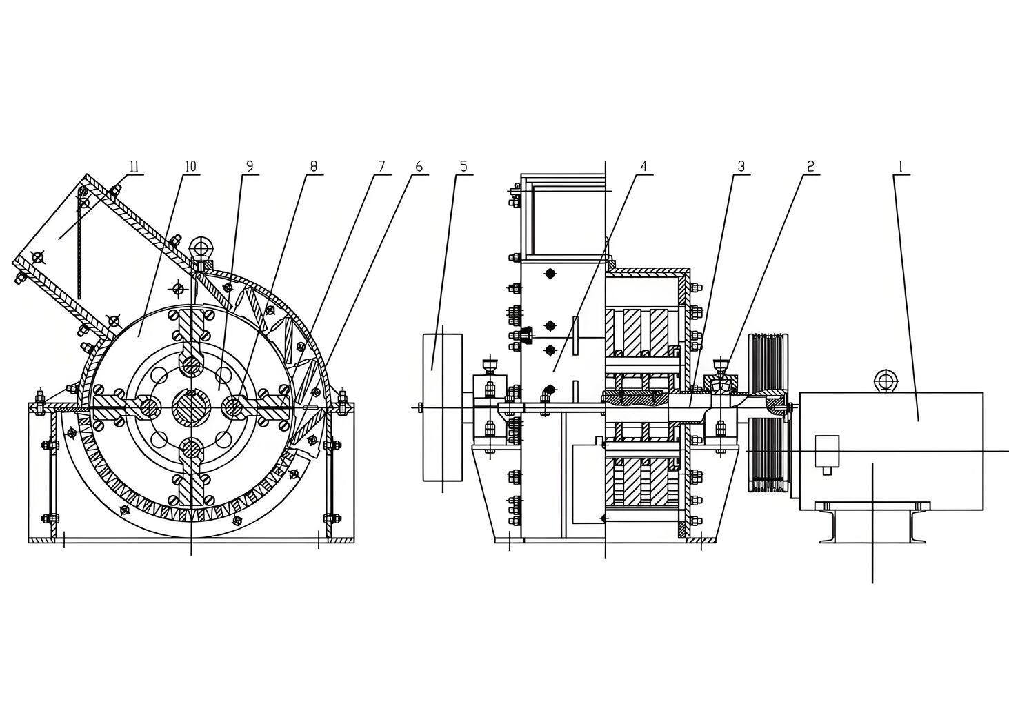 Mobile Heavy Rock Hammer Mill Crusher For Coal And Gold Ore Crushing ...