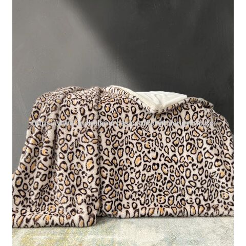 Couverture en fausse fourrure double face brossée personnalisée de haute qualité pour la vente en gros