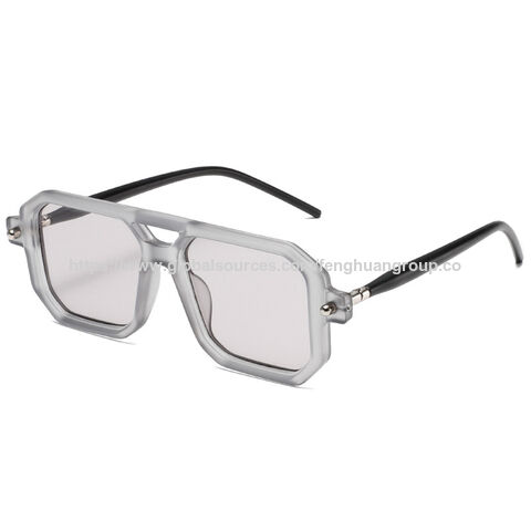 Locs Sunglasses - Men's Classic Flat Top Frame - In Black & Woodgrain - Foto 6