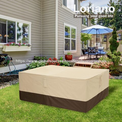 Penutup Furnitur Teras 600D, Penutup Furnitur Luar Ruangan Tahan Air