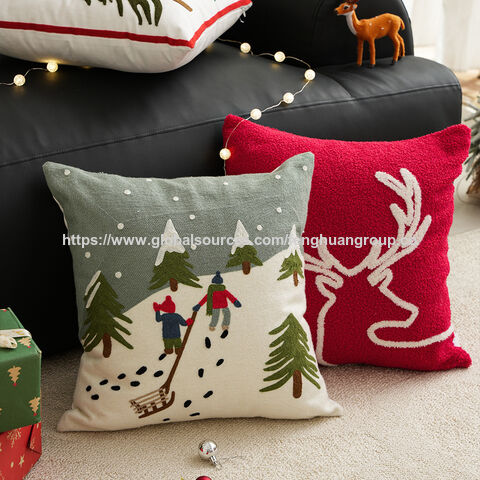Fundas de Cojín Navideñas Decoración para el Hogar Sofá - Venta al por mayor de fundas decorativas para cojines navideños