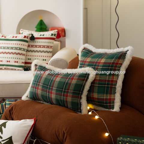 Fundas de Cojín Navideñas Decoración para el Hogar Sofá - Venta al por mayor de fundas decorativas para cojines navideños