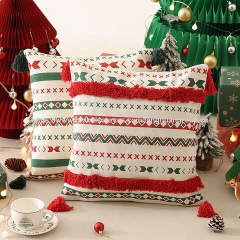 Fundas de Cojín Navideñas Decoración para el Hogar Sofá - Venta al por mayor de fundas decorativas para cojines navideños