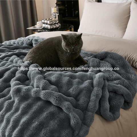 Superweiche, flauschige Fleece-Decke, Kuscheldecken, luxuriöse, niedliche, warme Plüsch-Geschenkdecke im Großhandel