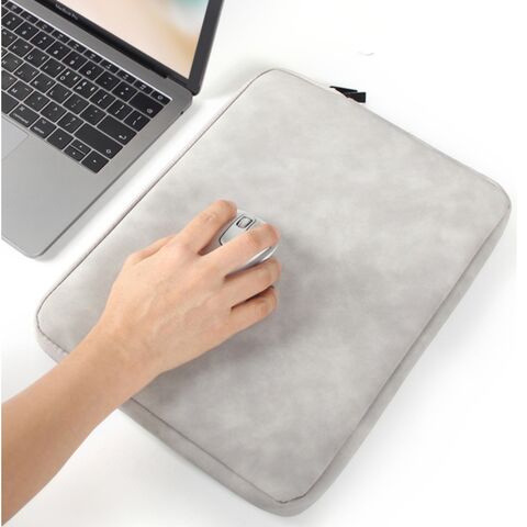 Bolsa Protetora Impermeável para Laptop de Viagem, Antichoque, Capa de Tablet em Couro Sintético, Capa Acolchoada Macia para Laptop de 13 Polegadas/14 Polegadas