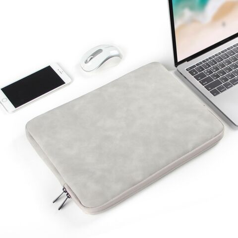 Bolsa Protetora Impermeável para Laptop de Viagem, Antichoque, Capa de Tablet em Couro Sintético, Capa Acolchoada Macia para Laptop de 13 Polegadas/14 Polegadas