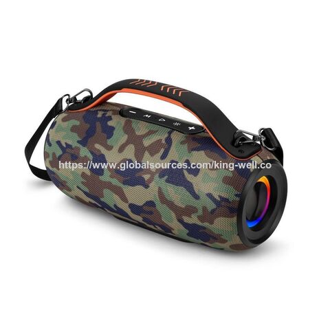 Tragbare LED Bluetooth Lautsprecher mit Multicolor-Lichtern, Stereo-Lautsprechern und TWS-Pairing-Unterstützung, TF/FM-Radioeingang für Camping