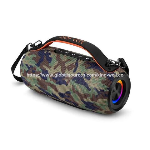Tragbare LED Bluetooth Lautsprecher mit Multicolor-Lichtern, Stereo-Lautsprechern und TWS-Pairing-Unterstützung, TF/FM-Radioeingang für Camping