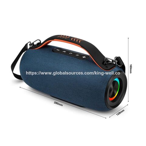 Tragbare LED Bluetooth Lautsprecher mit Multicolor-Lichtern, Stereo-Lautsprechern und TWS-Pairing-Unterstützung, TF/FM-Radioeingang für Camping