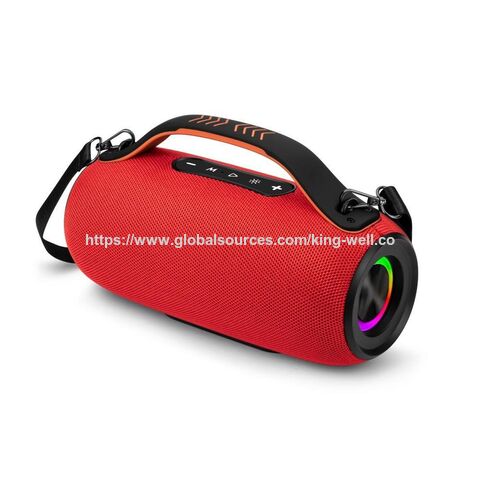 Tragbare LED Bluetooth Lautsprecher mit Multicolor-Lichtern, Stereo-Lautsprechern und TWS-Pairing-Unterstützung, TF/FM-Radioeingang für Camping