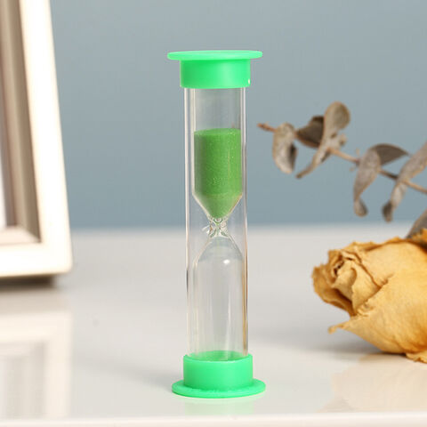 Mini reloj de arena de plástico multicolor, 1/2/3/5/10 minutos - Temporizador de arena decorativo a la venta