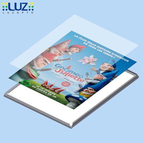 صندوق إضاءة ليد مقاس 24 × 36 بوصة بإطار عرض جداري، صندوق إضاءة أكريليك فائق النحافة مخصص للإعلانات