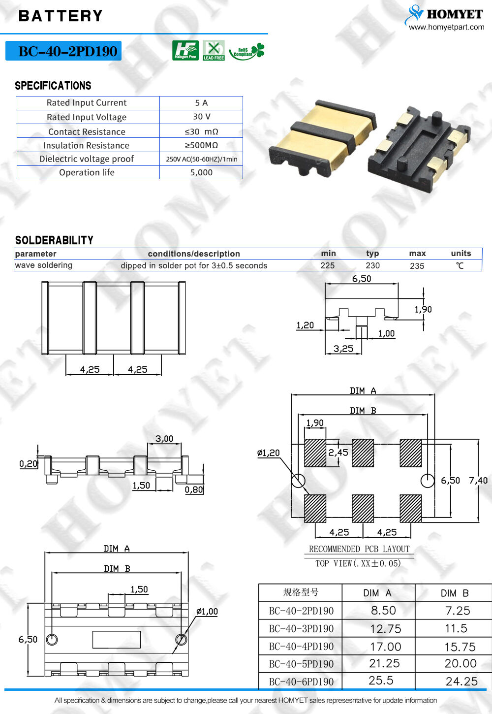 2p Shrapnel Battery Holder Connector 4.0 Spacing With Column Thickness ...