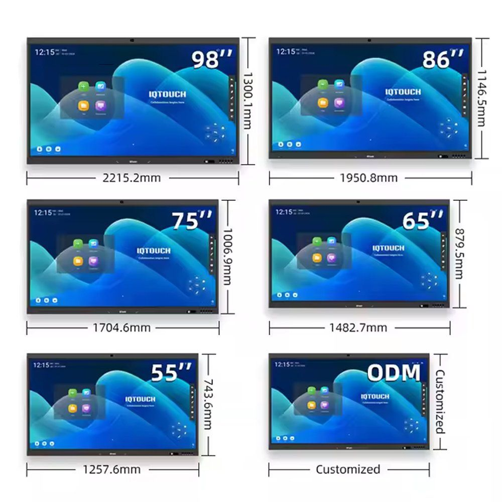 Wholesale Price, 65 75 86 Inch 4k Lcd Infrared Multi Touch Screen Smart ...