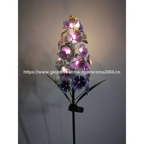 Luz solar LED decorativa de metal com o menor preço de fabricante para decoração de jardim, pátio, gramado, caminho, ornamento de quintal