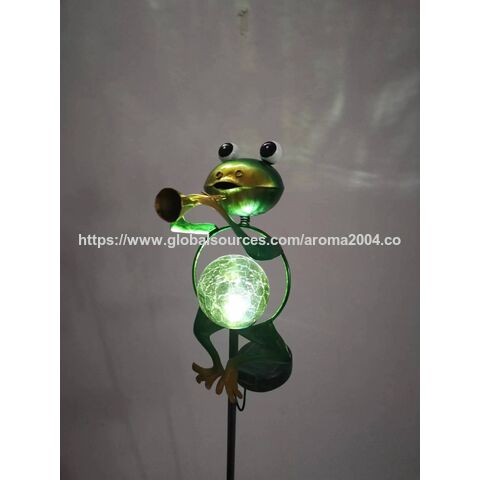 Luz solar LED decorativa de metal com o menor preço de fabricante para decoração de jardim, pátio, gramado, caminho, ornamento de quintal
