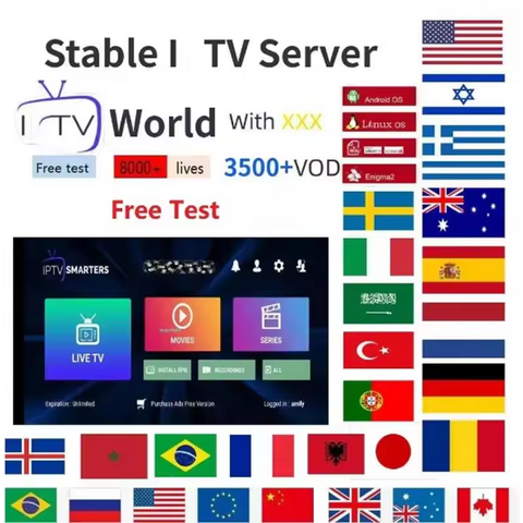أفضل خادم IPTV بدقة 4K و 8K، حساب تجريبي مجاني لمدة 24 ساعة، مزودو IPTV مستقرون، قناة رياضية، كود Xtream، IPTV ممتاز، قناة M3U