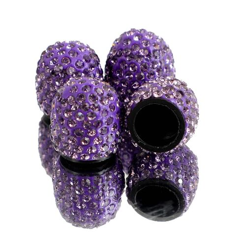 Tapones de Válvula con Diamantes, Tapones Universales para Neumáticos de Coche, Tapones para Neumáticos de Coche Totalmente Cubiertos con Diamantes