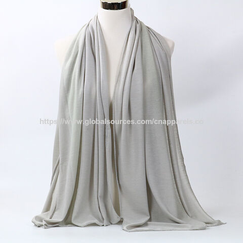 Individuell gestaltete muslimische Jersey Hijab Kopfwickel Schals Fashion Long Schals