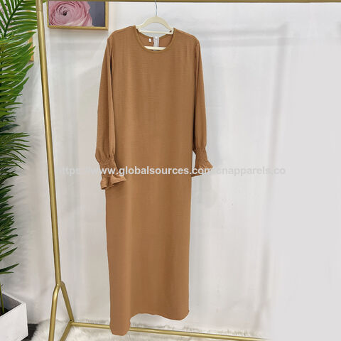 Abaya Langarm Muslimisches Kleid für Damen Dubai Islamisches Kleid