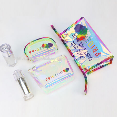 Bolsa de PVC con Logotipo Láser Personalizado, Neceser de Maquillaje, Bolsa Cosmética Impermeable de PVC