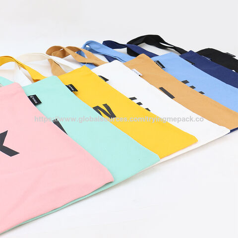 Bolsa de lona de algodón para compras con logo personalizado para promoción