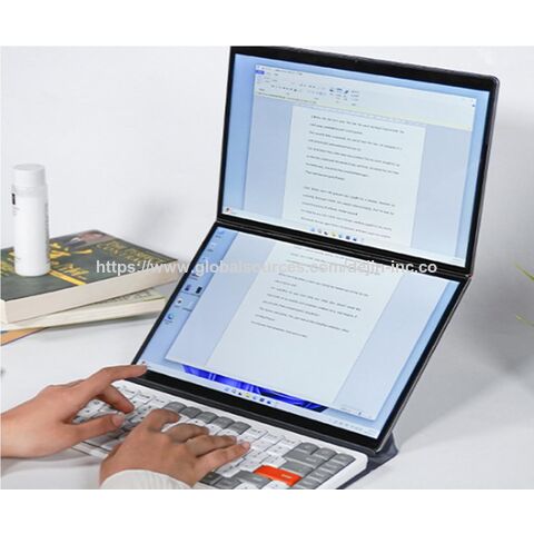 Großhandel 15,6 Zoll + 7 Zoll Dual-Screen Android Laptop 1920x1080, N95, 4 Kerne, 4 Threads, 16 GB, 256 GB SSD für Büro