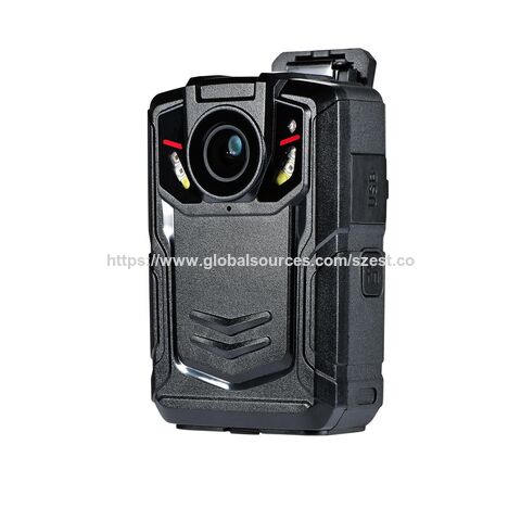 Câmera de corpo DVR portátil recarregável com 720P a 1512P, visão noturna, detecção de movimento e 4G GPS EIS para guardas de segurança/polícia