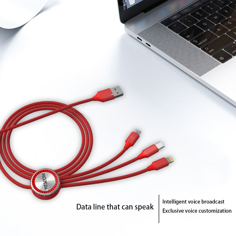 480mbps 3-in-1 Usb 2.0 Charging Cable With Aluminum Alloy Housing ...