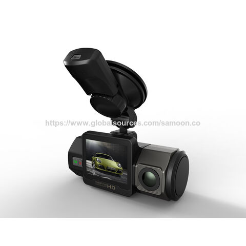 Dashcam double canal FHD1080P + FHD1080P populaire et éprouvée en gros d'usine avec vision nocturne parfaite, mode parking, capteur G et GPS
