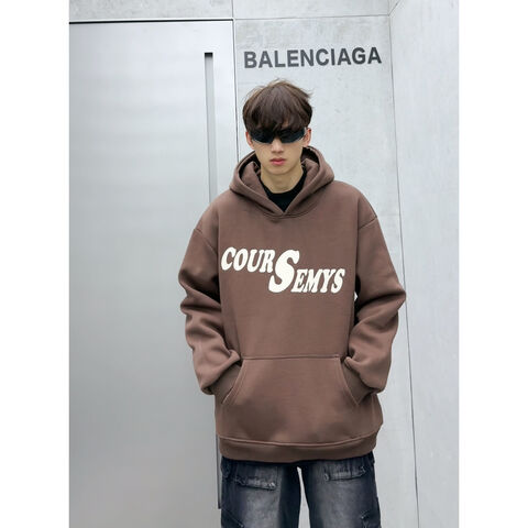 Sudadera de punto con estampado personalizado de gran tamaño, MOQ bajo, antiencogimiento, unisex, 100% algodón, estilo urbano para hombre