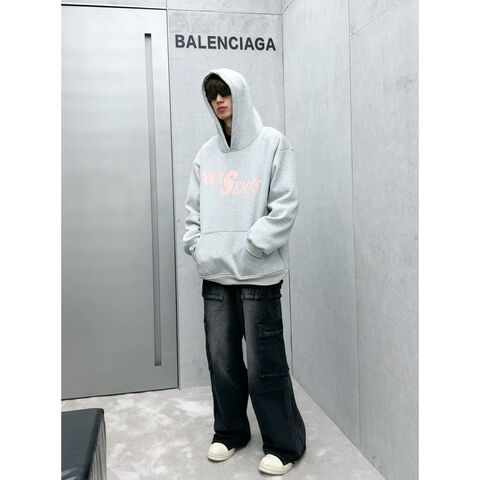Sudadera de punto con estampado personalizado de gran tamaño, MOQ bajo, antiencogimiento, unisex, 100% algodón, estilo urbano para hombre