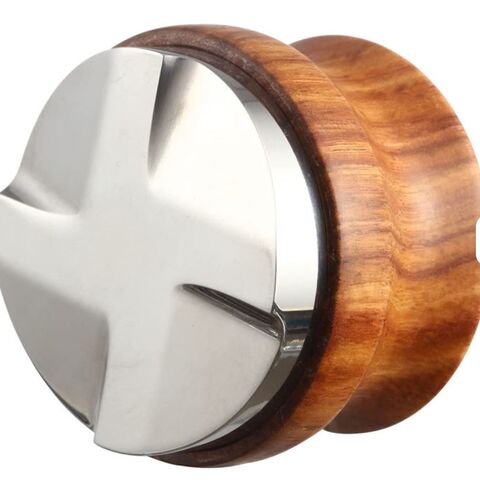 Coffee tampers Walnut Handle Fits Stainless Steel Base Espresso Coffee Tamper