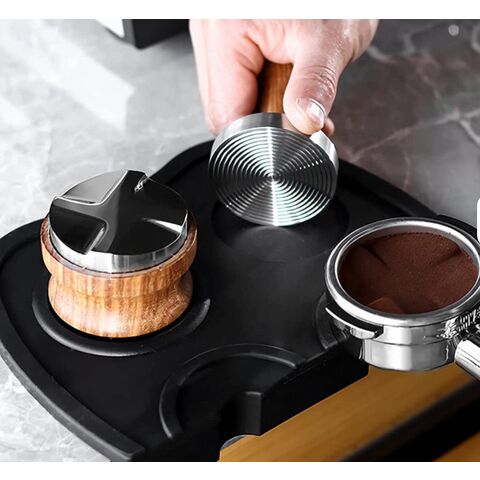 Coffee tampers Walnut Handle Fits Stainless Steel Base Espresso Coffee Tamper