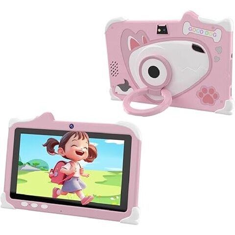Tablet Infantil Android 14, 32GB, Quad-Core, 6000mAh, Tela IPS HD Grande, WiFi 6, Câmera Dupla, Bluetooth - Ideal para Educação e Entretenimento
