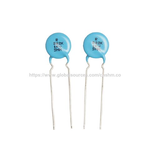 Kapasitor Keramik 3 KV Tegangan Tinggi / 50V ~ 500V Tegangan DC / Dicelup / Tape