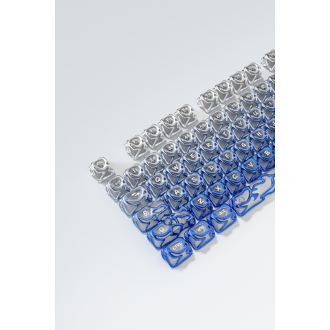 GAOXD Venom Keycap Set mit metallischem Gefühl, ABS-Tastenkappen, glatte Haptik, hoch abriebfest, durchscheinende Tastenkappen