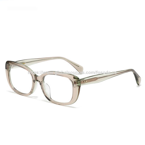 Lunettes de vue en acétate pour hommes et femmes, monture optique personnalisée de petite taille en gros de haute qualité