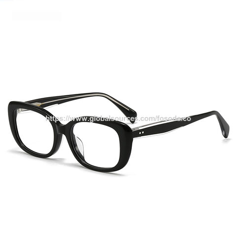 Lunettes de vue en acétate pour hommes et femmes, monture optique personnalisée de petite taille en gros de haute qualité