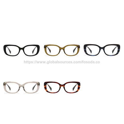 Lunettes de vue en acétate pour hommes et femmes, monture optique personnalisée de petite taille en gros de haute qualité