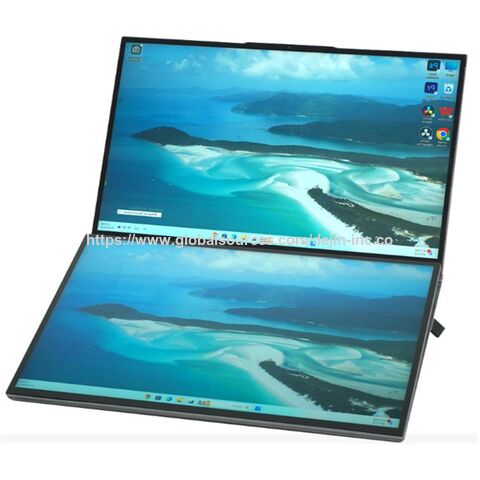 Großhandel 15,6 Zoll + 7 Zoll Dual-Screen Android Laptop 1920x1080, N95, 4 Kerne, 4 Threads, 16 GB, 256 GB SSD für Büro